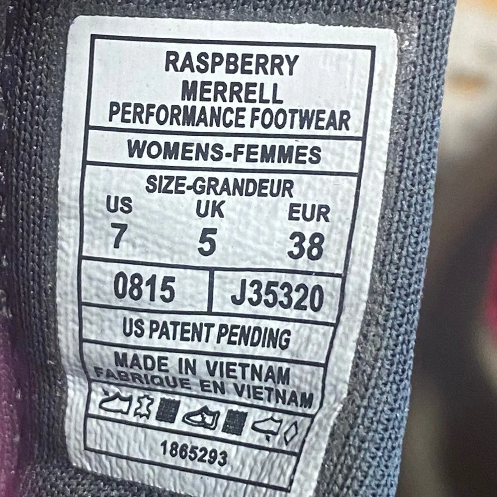 Merrell Azura Wrap Hiking Sandals Womens 7 Raspberry Pink Excellent